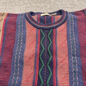 Vintage Cotton Traders Mens Coogi Style Knit Crewneck Pullover‎ Sweater Size XLT